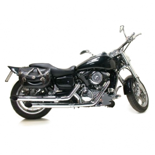 Silvertail K02 Chrome Compleet Uitlaatsysteem met Dubbele Einddemper met E-keur Kawasaki VN 1600 Classic 2003 > 2005